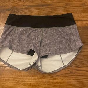 grey lulu shorts size 4